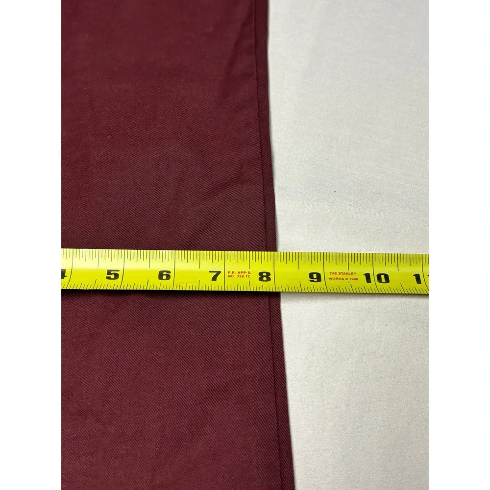 NWT Banana Republic Lived-In‎ Skinny Chino Pants Mens 36x32 Burgundy Maroon